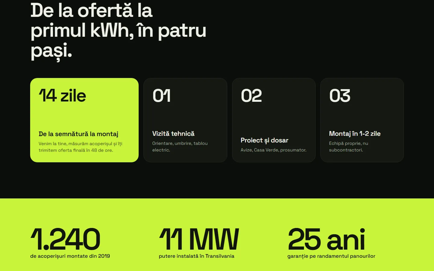 A doua secțiune din conceptul Volta Solar